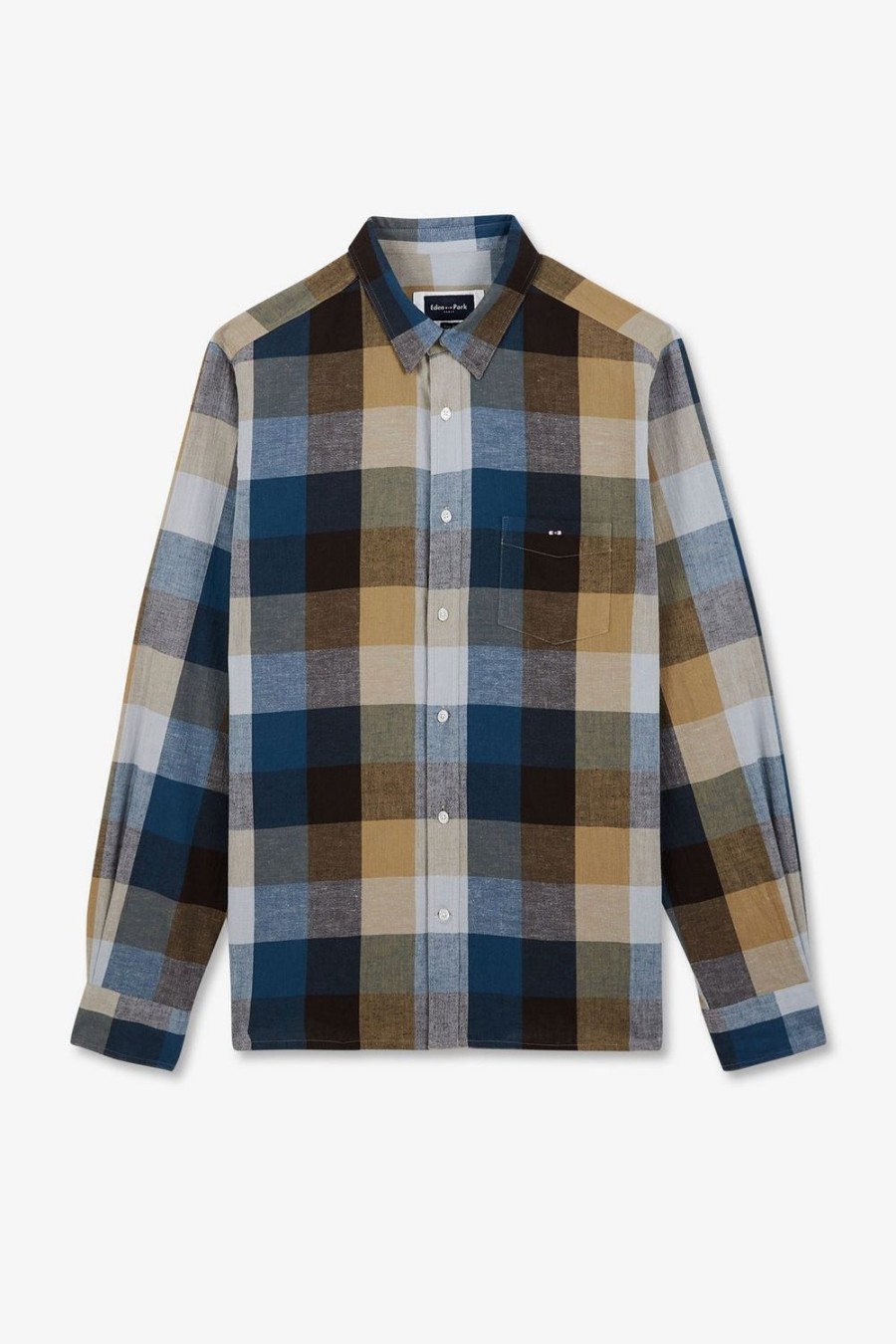 Eden Park Blue Checked Shirt | Shirts