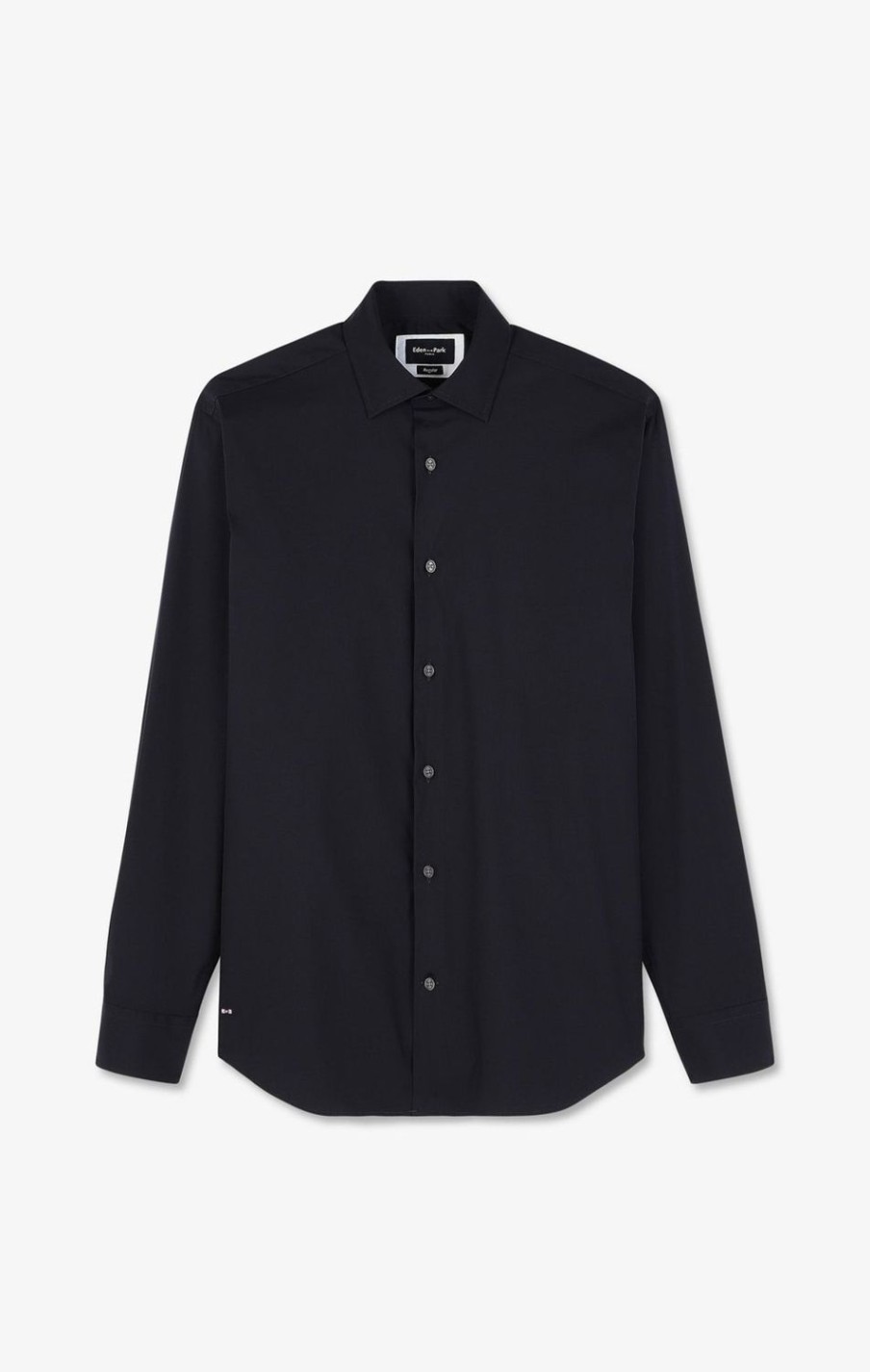 Eden Park Dark Blue Shirt In Stretch Cotton | Shirts