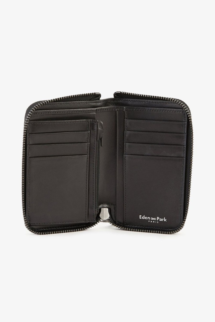 Eden Park Black Leather Wallet | Portfolios