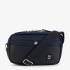 Eden Park Navy Blue Satchel With Grained Leather Effect | Bags