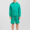 Eden Park Green Screen-Printed Hoodie Sweatshirt In Fleece | Children