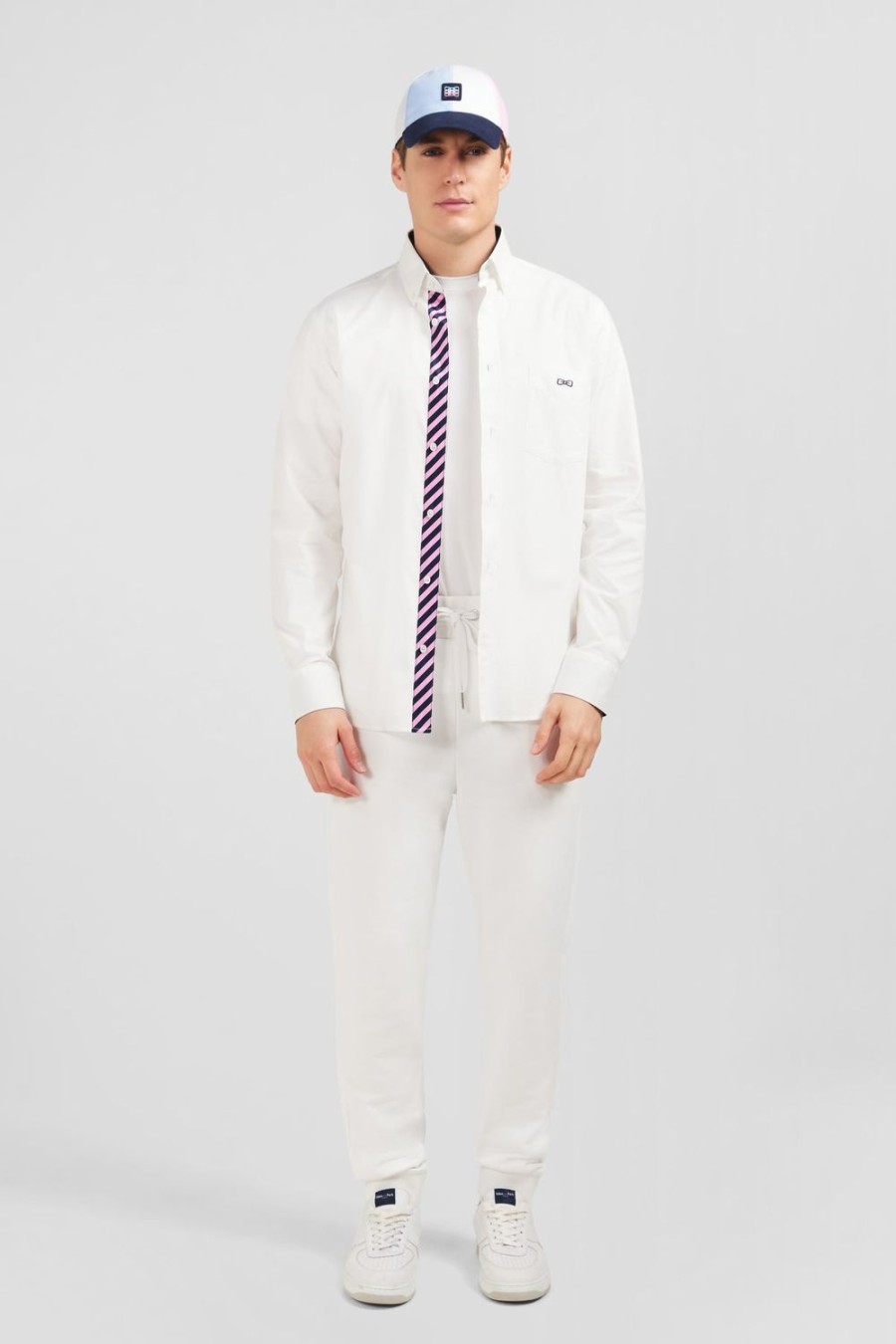 Eden Park White Shirt With Eden Park Embroidery | Shirts