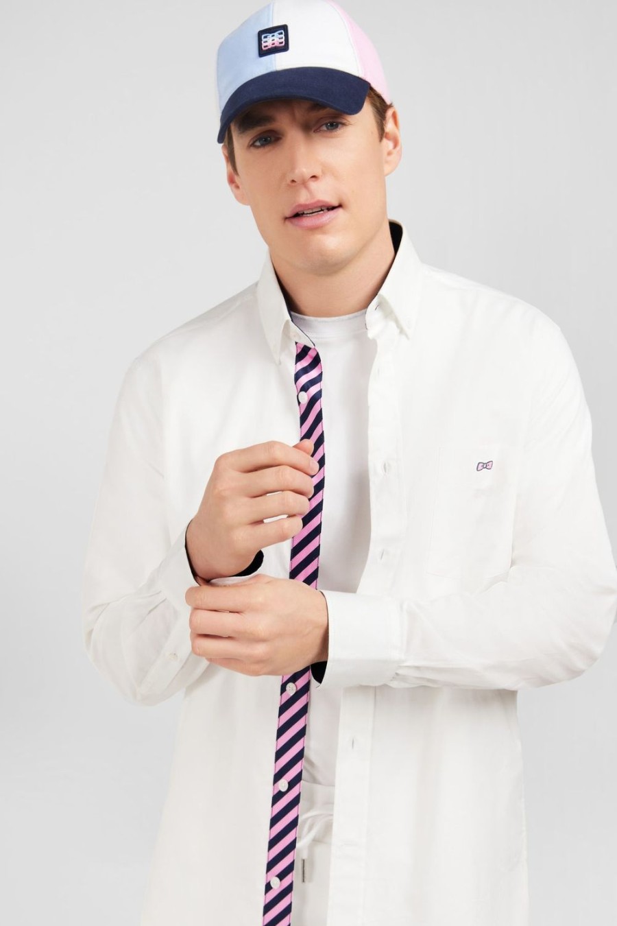 Eden Park White Shirt With Eden Park Embroidery | Shirts