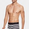 Eden Park Navy And Grey Striped Boxers In Stretch Cotton | Underwear