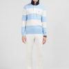 Eden Park Blue Striped Knitted Jumper | Rugby Shirts