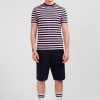 Eden Park Pink Striped Short-Sleeved T-Shirt In Pima Cotton | T-Shirts