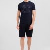 Eden Park Navy Blue Printed Short-Sleeved T-Shirt | T-Shirts