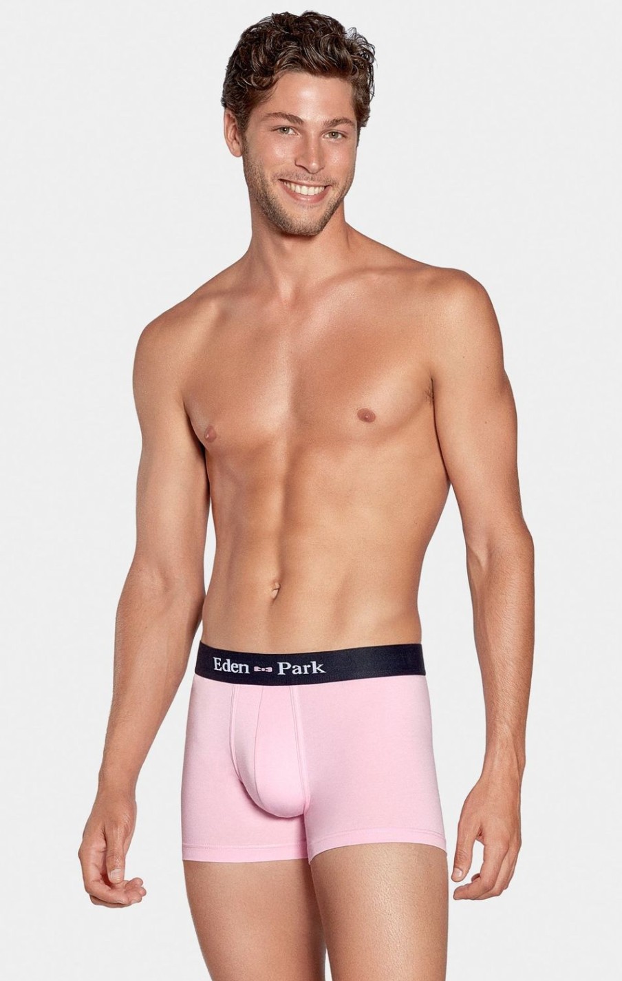 Eden Park Pack Of 2 Plain Pink And Navy Blue Boxer Shorts | Underwear