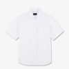 Eden Park White Short-Sleeved Cotton Shirt In Oversized Fit | Shirts