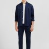 Eden Park Navy Blue Shirt With Floral Detail | Shirts