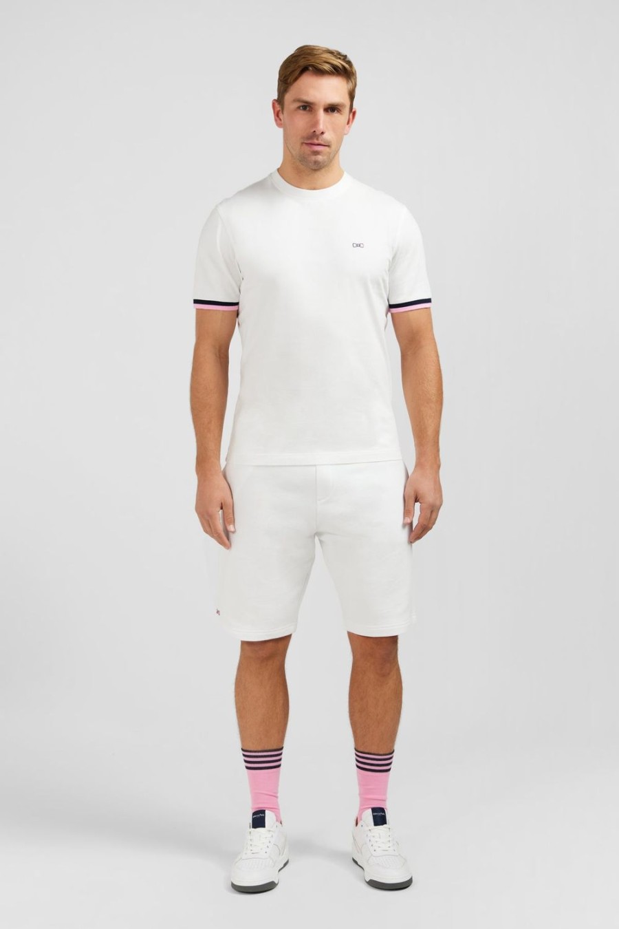 Eden Park White T-Shirt With Eden Park Embroidery | T-Shirts