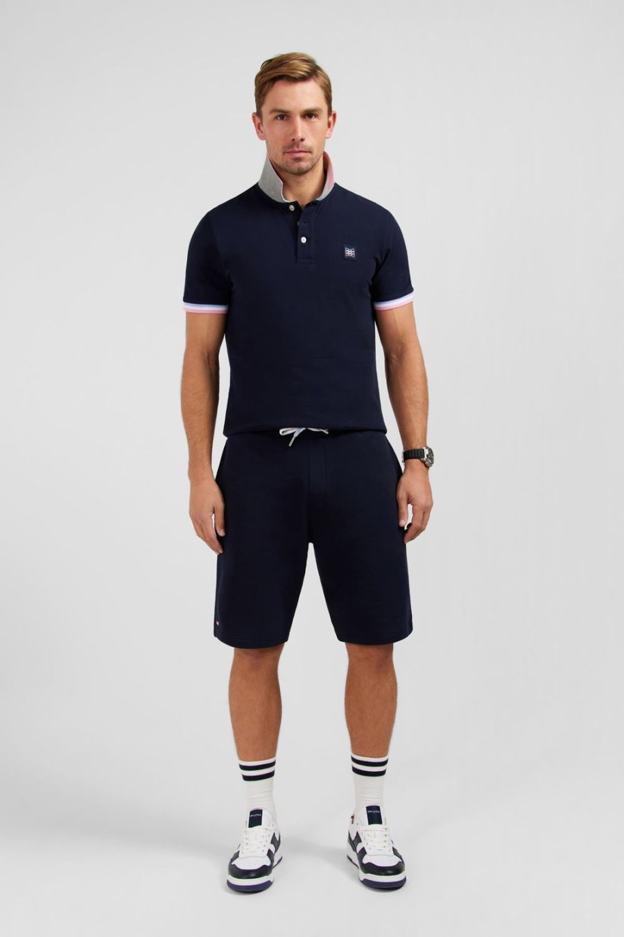 Eden Park Navy Blue Fleece Shorts | Shorts & Bermudas