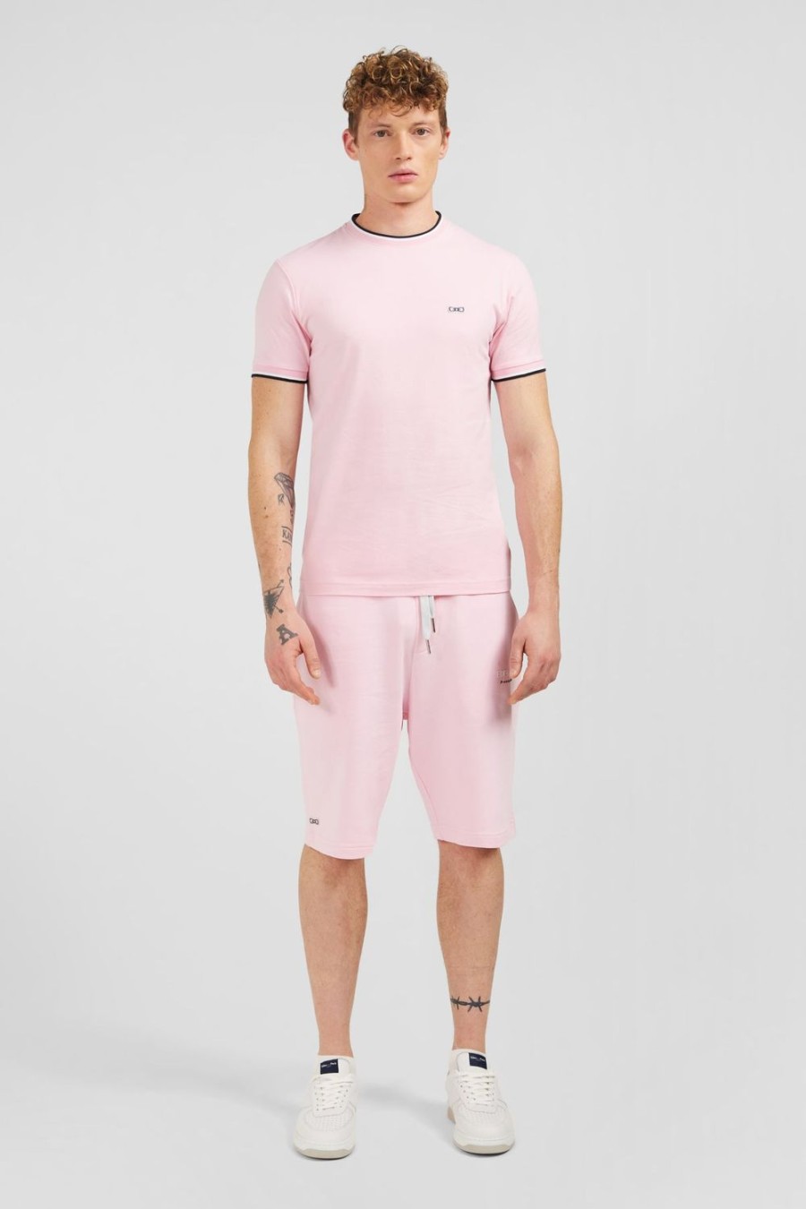 Eden Park Plain Pink Short-Sleeved T-Shirt | T-Shirts