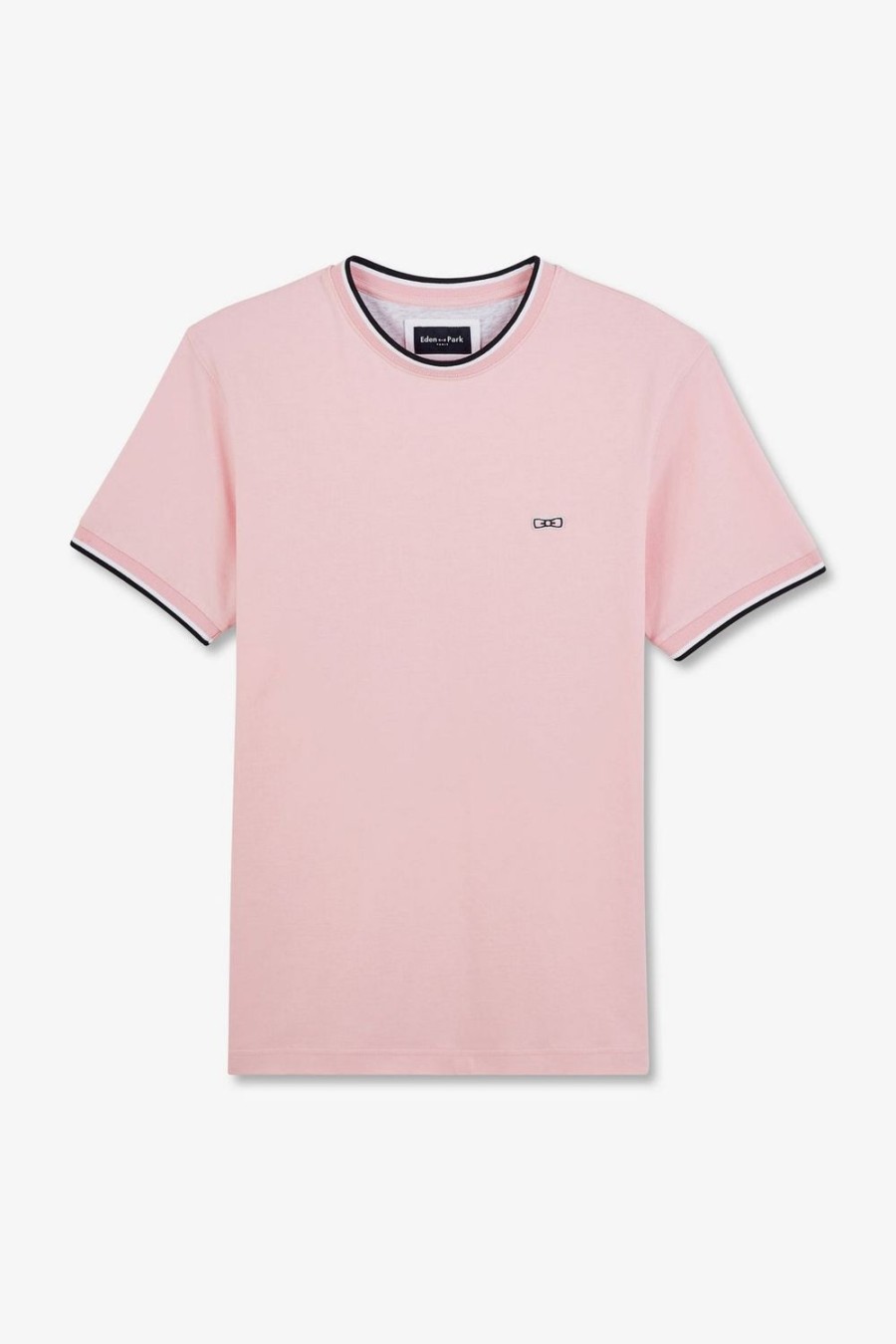 Eden Park Plain Pink Short-Sleeved T-Shirt | T-Shirts