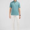 Eden Park Plain Green Short-Sleeved Polo Shirt | Polos