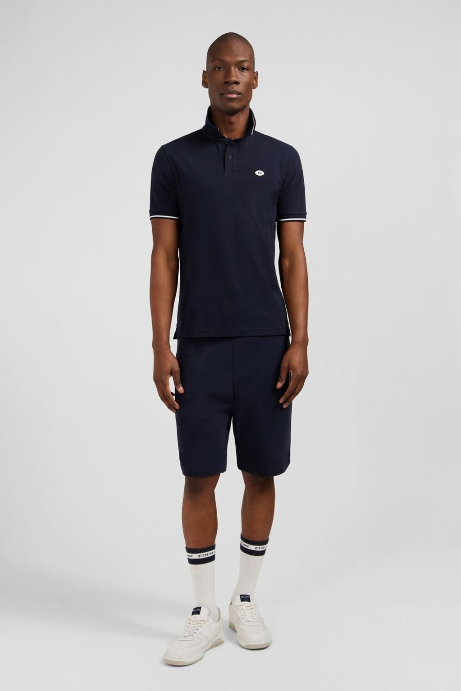 Eden Park Dark Blue Short-Sleeved Polo Shirt | Polos