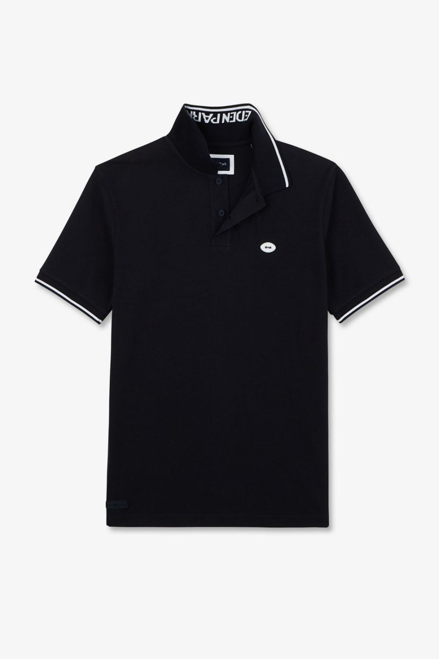 Eden Park Dark Blue Short-Sleeved Polo Shirt | Polos