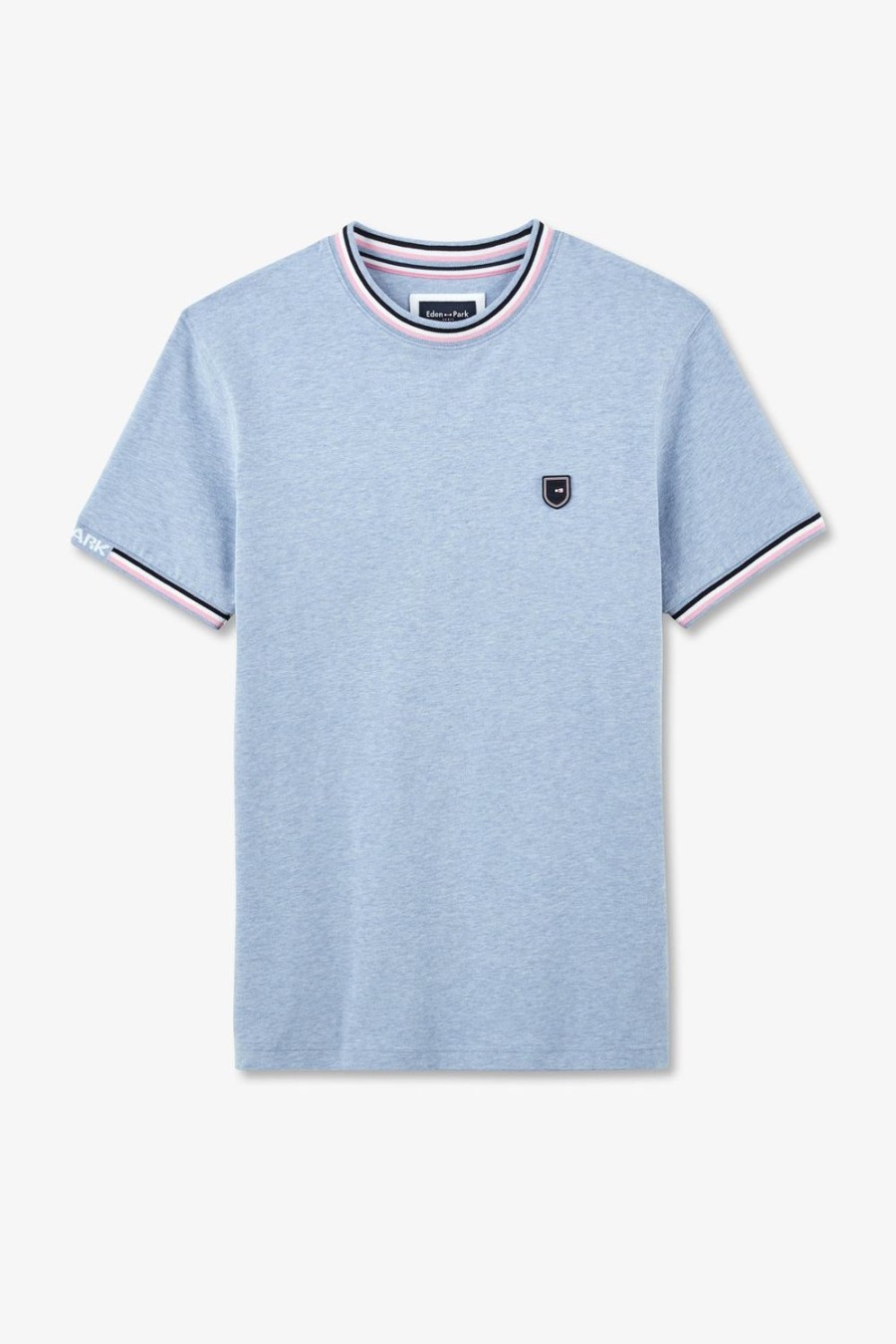 Eden Park Light Blue Short-Sleeved T-Shirt | T-Shirts