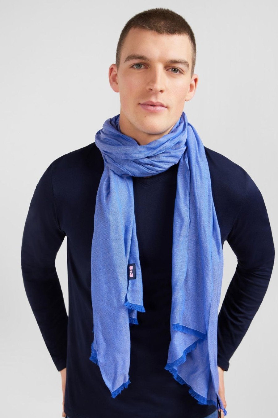 Eden Park Plain Blue Scarf | Scarves & Wraps