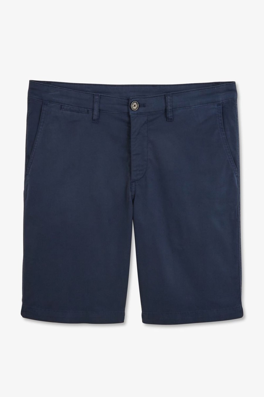 Eden Park Plain Dark Blue Bermuda Shorts | Shorts & Bermudas