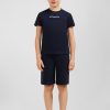 Eden Park Navy Embossed Eden Park T-Shirt In Cotton Jersey | Children