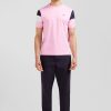 Eden Park Pink Cotton T-Shirt With Number 10 Embroidery | T-Shirts