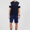 Eden Park Navy Cotton T-Shirt With Number 10 Embroidery | T-Shirts