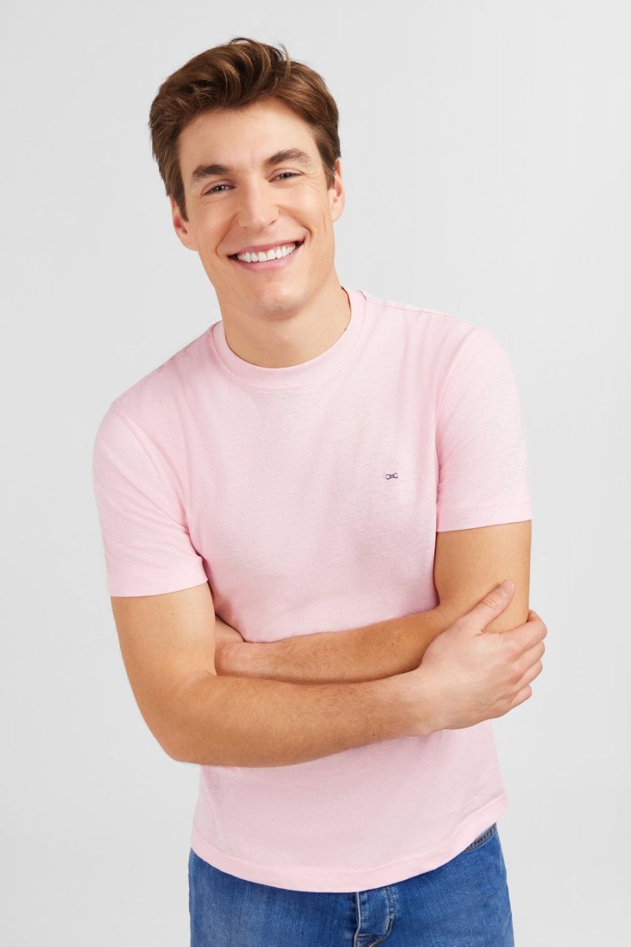 Eden Park Pink Short-Sleeved T-Shirt | T-Shirts