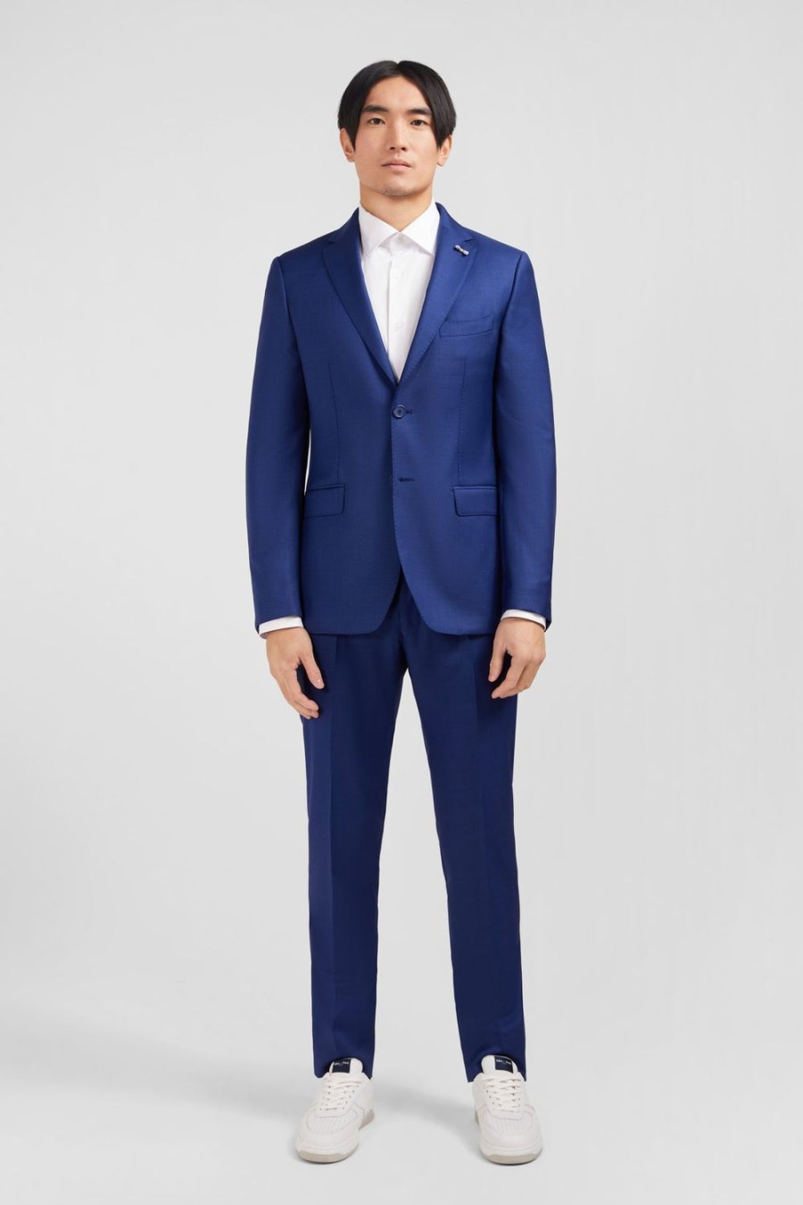 Eden Park Slim-Fit Suit In Blue Wool | Jackets