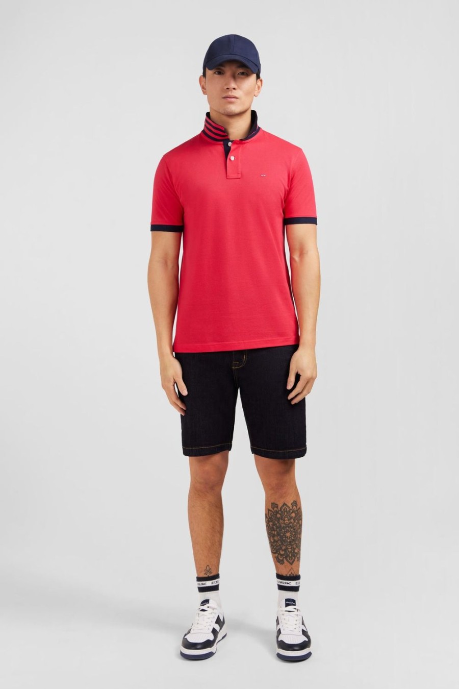 Eden Park Red Short-Sleeved Polo Shirt | Polos