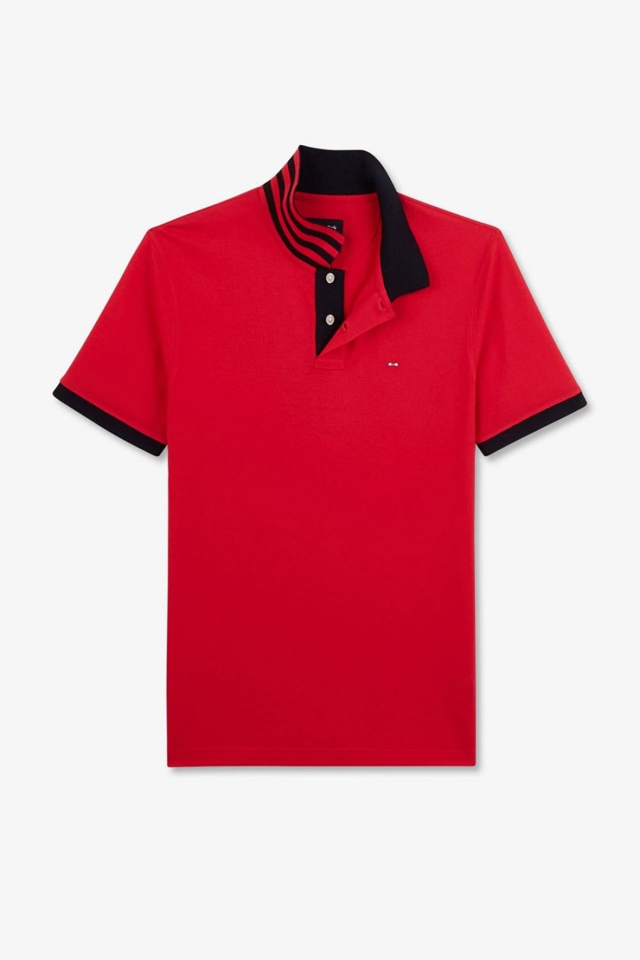 Eden Park Red Short-Sleeved Polo Shirt | Polos