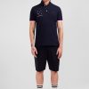 Eden Park Navy Blue Short-Sleeved Xv De France Polo Shirt | Polos