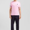 Eden Park Pink Cotton Short-Sleeved T-Shirt With Emblem Badges | T-Shirts