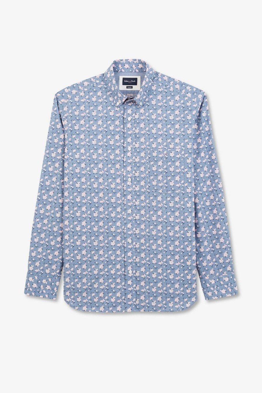 Eden Park Blue Shirt With Exclusive Floral Print | Shirts