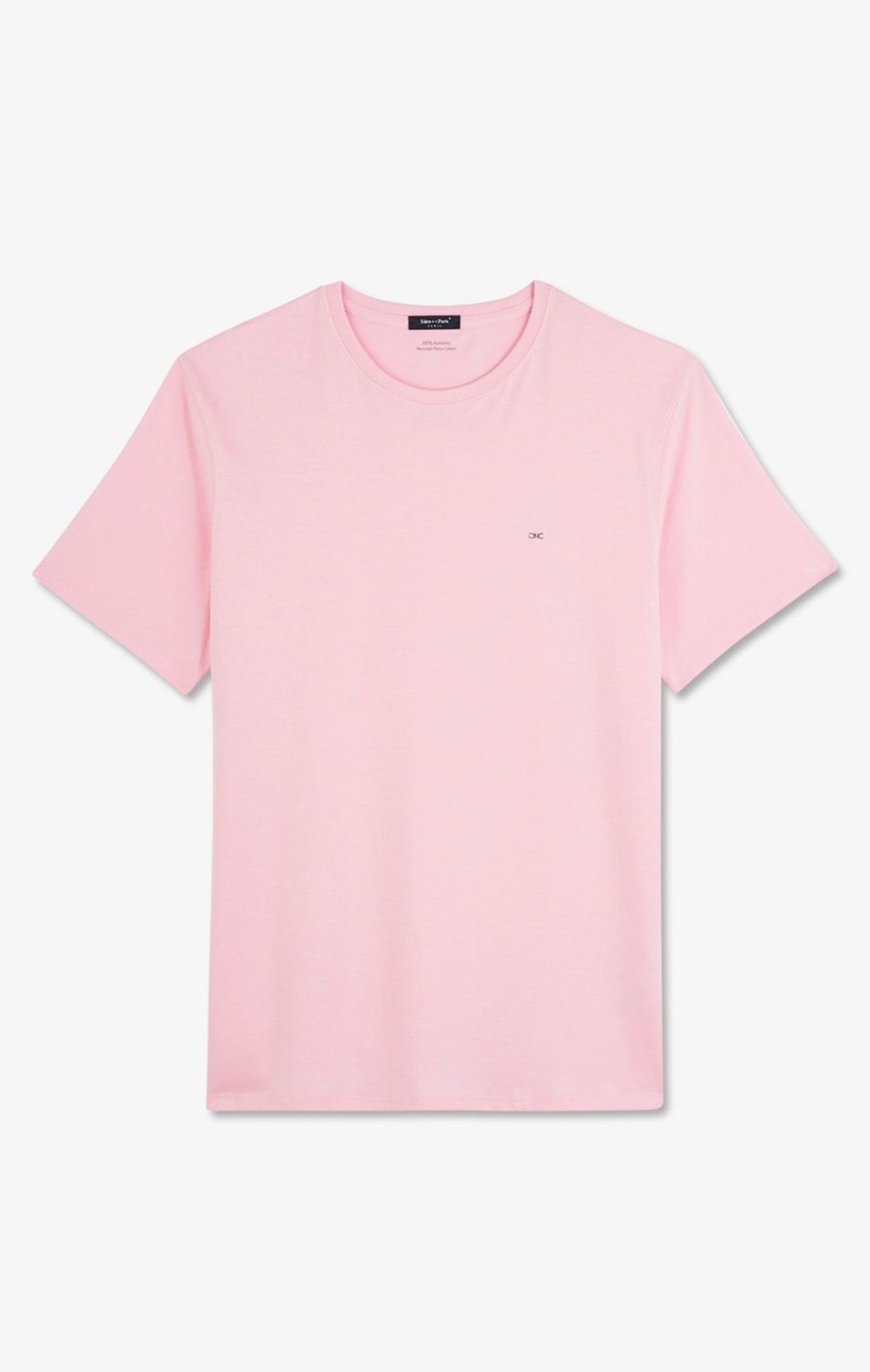 Eden Park Crew Neck Pink Pima Cotton T-Shirt | T-Shirts