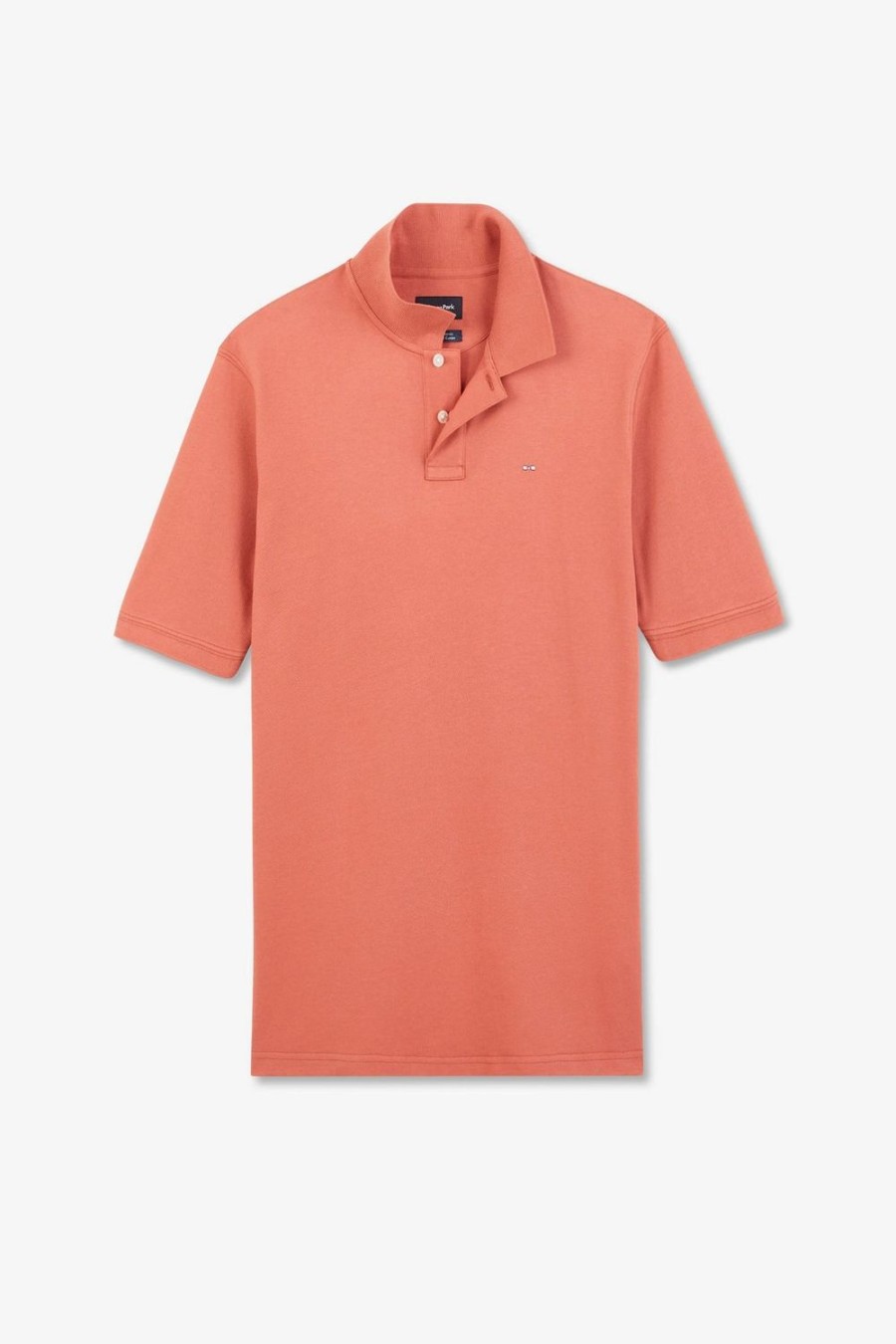 Eden Park Plain Red Short-Sleeved Polo Shirt | Polos