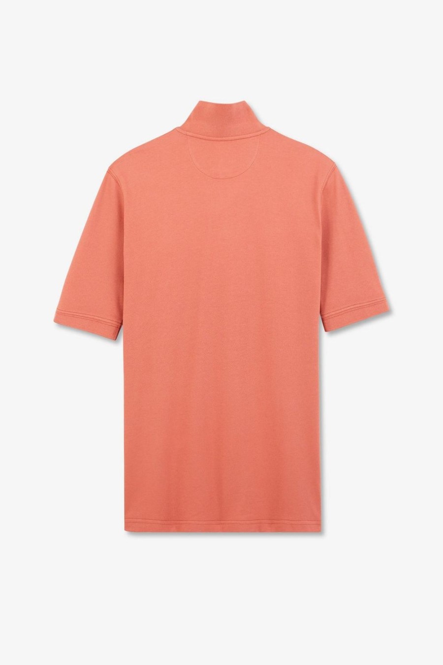 Eden Park Plain Red Short-Sleeved Polo Shirt | Polos