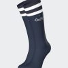 Eden Park Navy Stretch Cotton Socks With Eden Park Varsity Signature | Socks