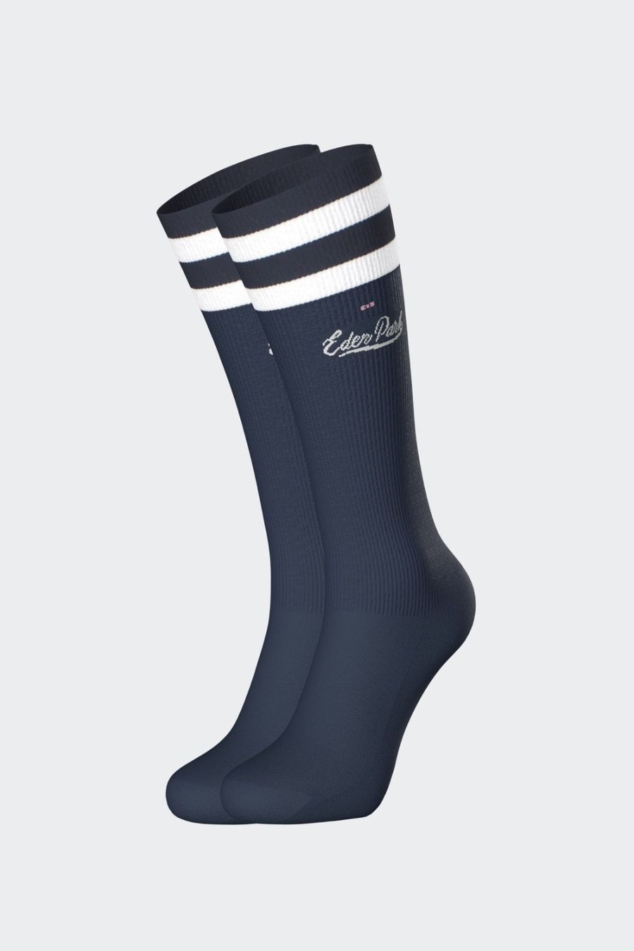 Eden Park Navy Stretch Cotton Socks With Eden Park Varsity Signature | Socks