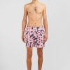 Eden Park Pink Swim Shorts With Exclusive Floral Print | Swimwear