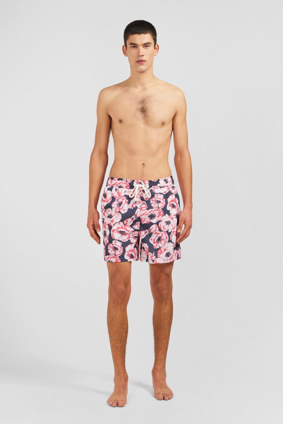 Eden Park Pink Swim Shorts With Exclusive Floral Print | Swimwear