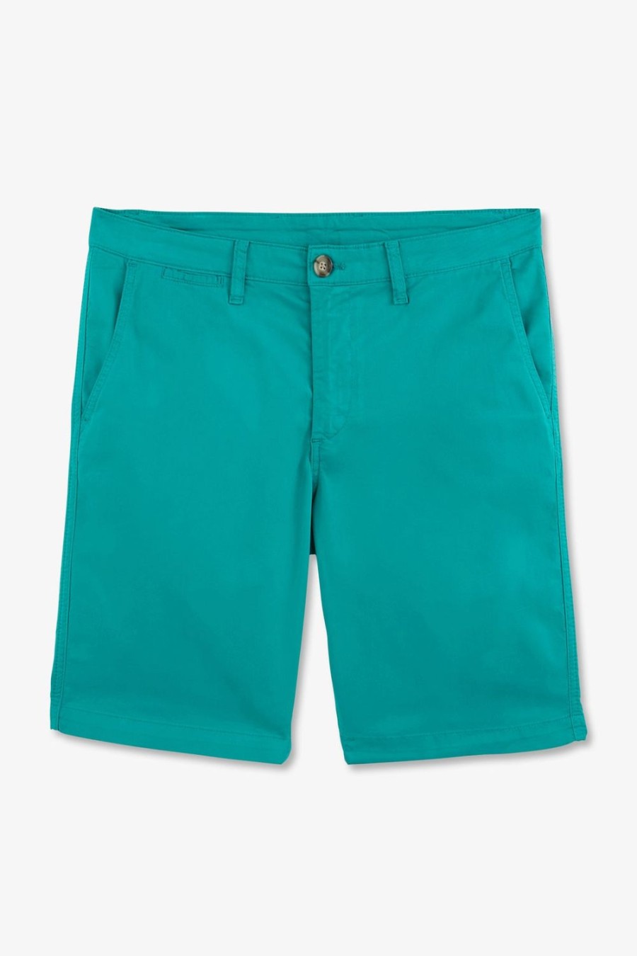 Eden Park Plain Green Bermuda Shorts | Shorts & Bermudas