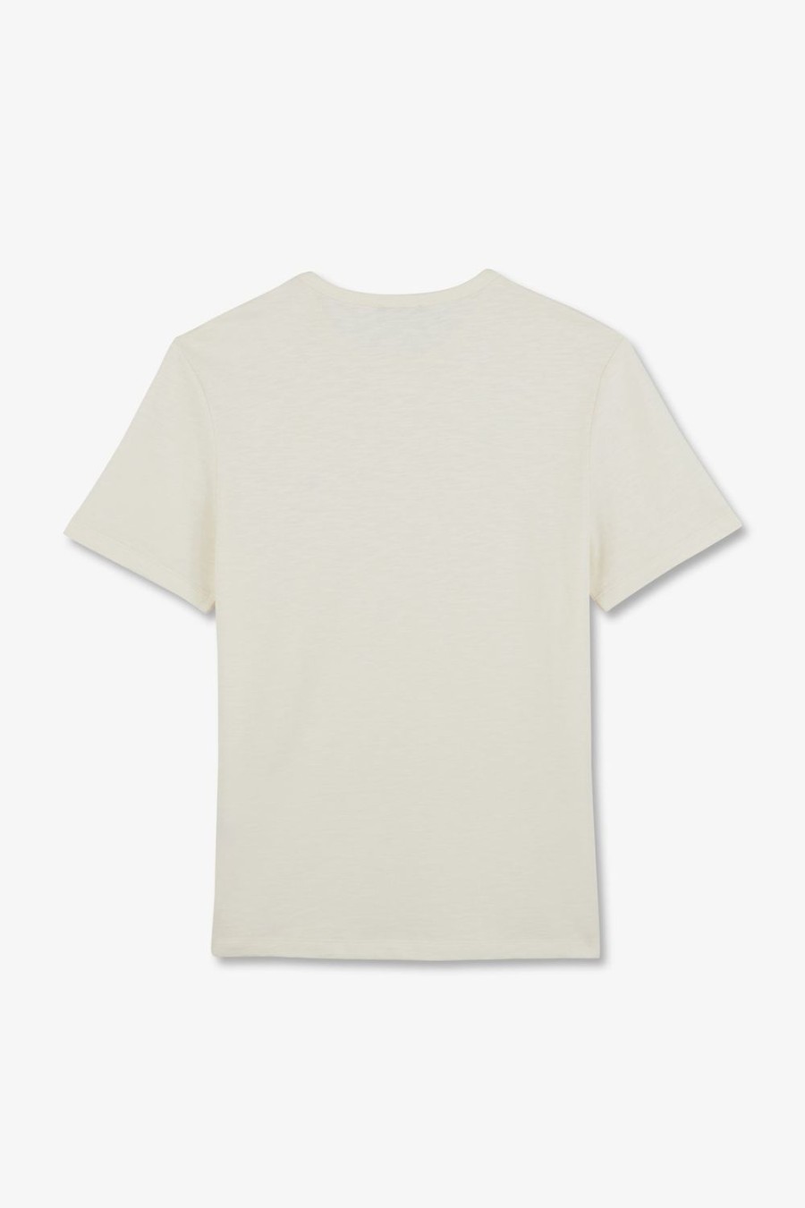 Eden Park Ecru T-Shirt In Flamme Cotton | T-Shirts