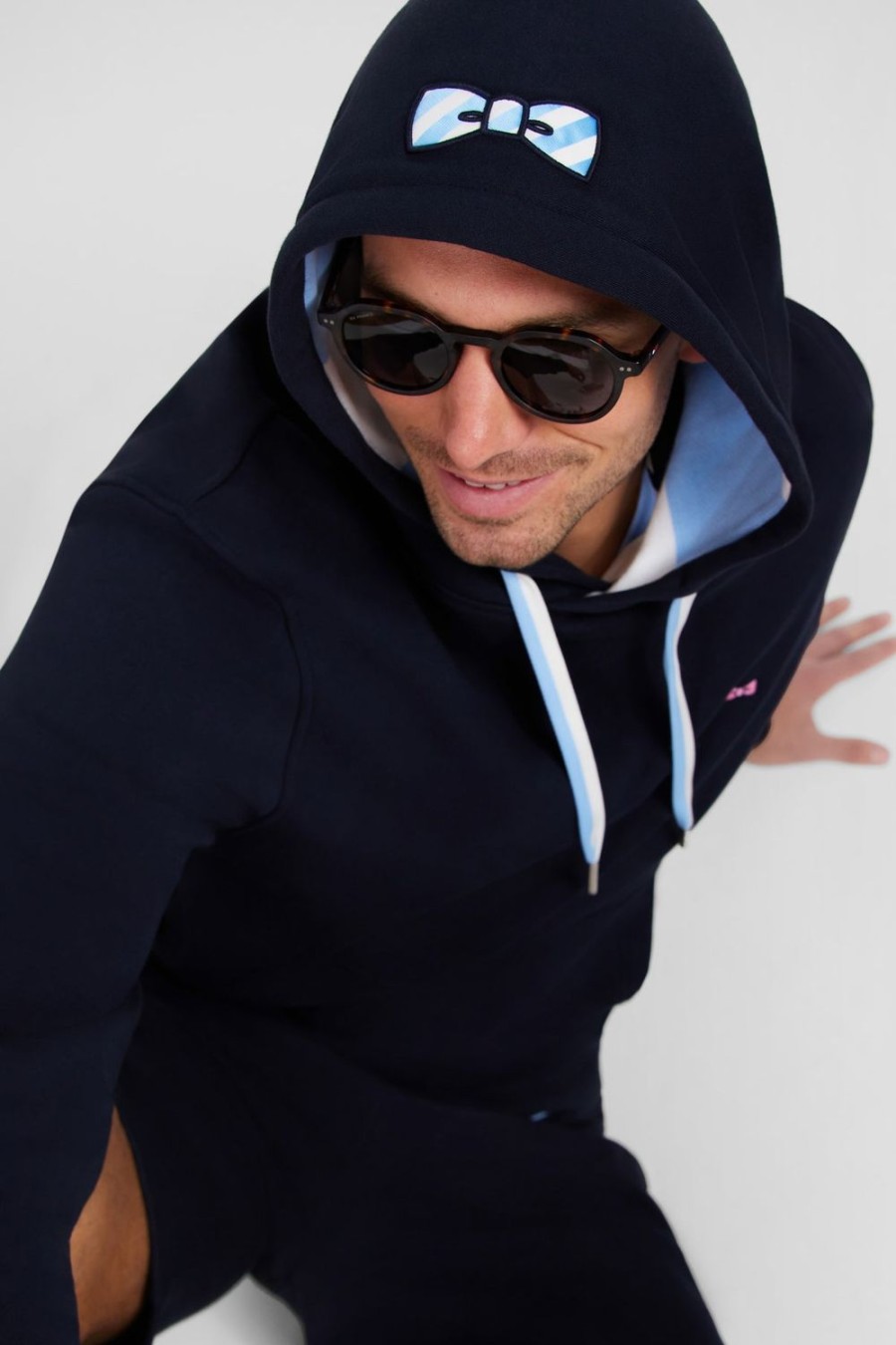 Eden Park Navy Blue Hoodie | Sweatshirts