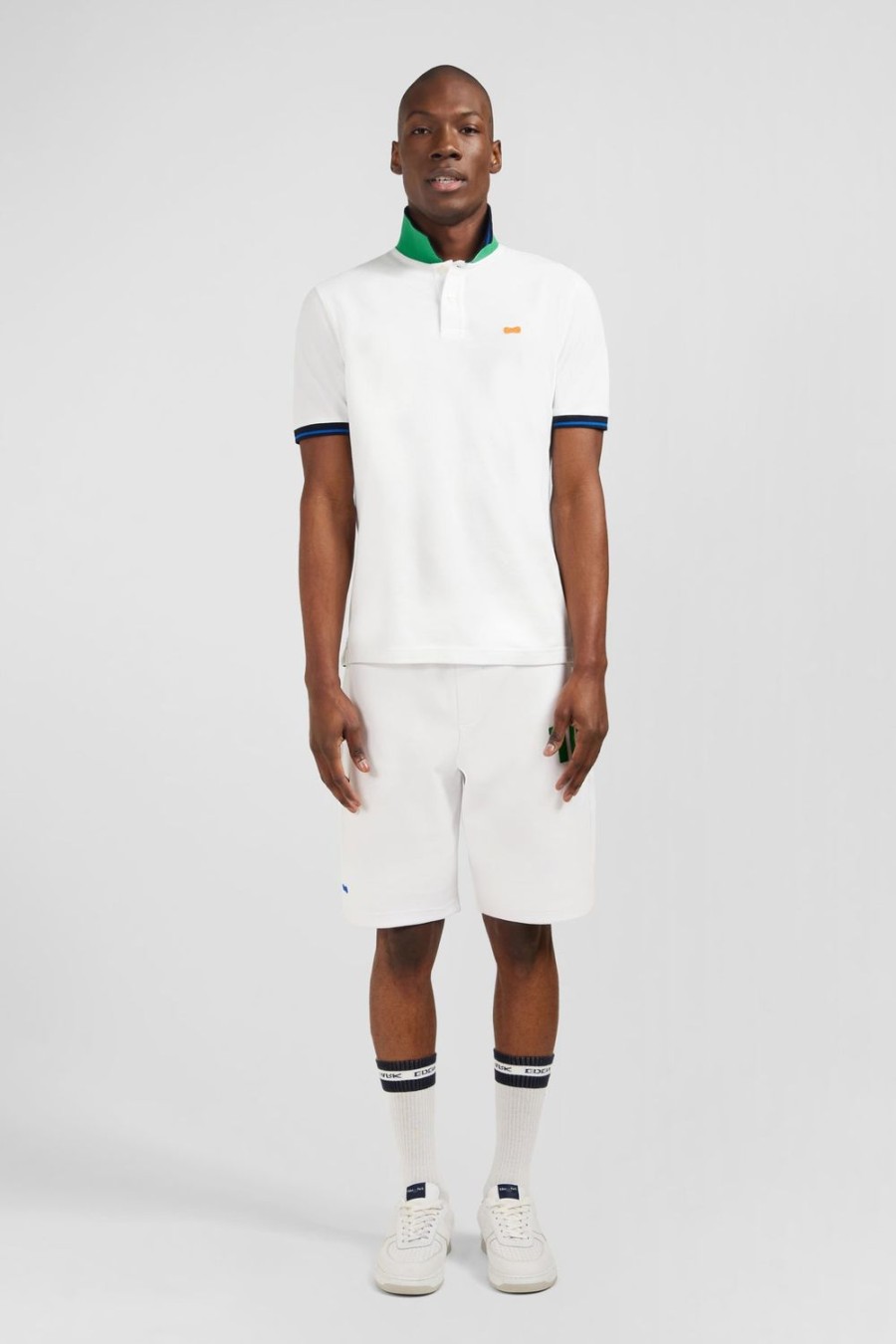 Eden Park White Short-Sleeved Polo Shirt | Polos