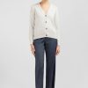 Eden Park Grey Buttoned Cardigan In Knitwear | Cardigans