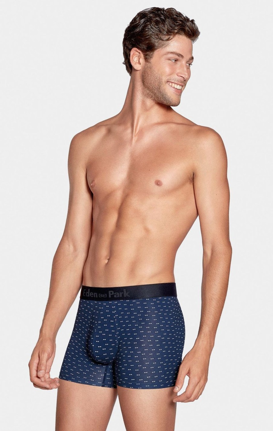 Eden Park Pack Of 2 Plain Blue Boxer Shorts And Bow Ties | Underwear