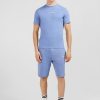 Eden Park Plain Blue Short-Sleeved T-Shirt | T-Shirts