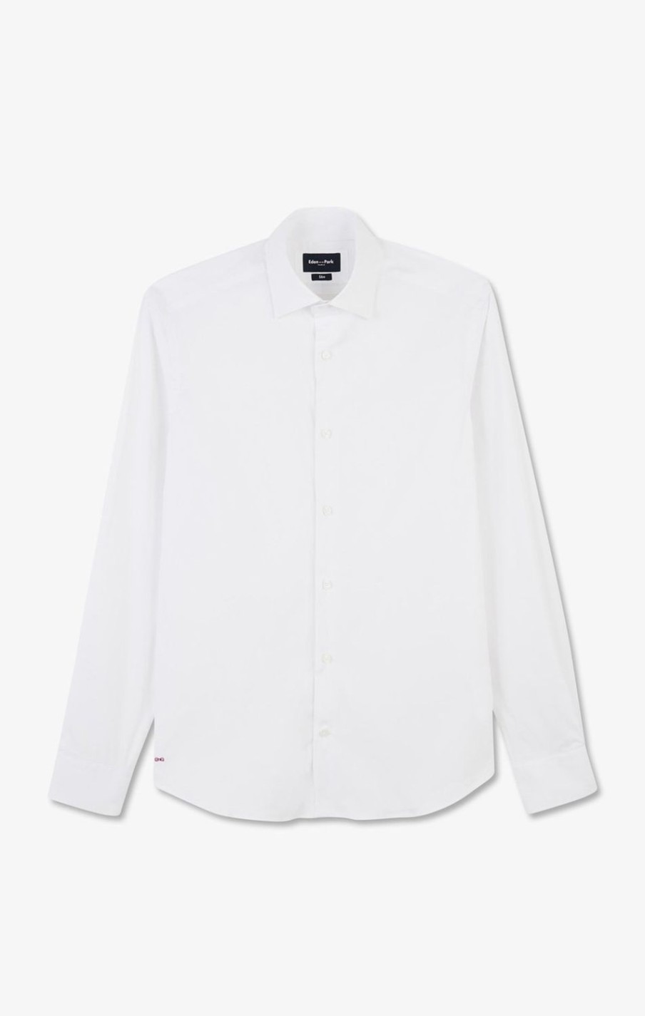 Eden Park Slim-Fit White Shirt In Stretch Poplin | Shirts