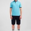 Eden Park Turquoise Blue Short-Sleeved Polo Shirt | Polos